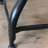 Vintage Nicolle Metal Industrial Workshop Low Chair/Stool
