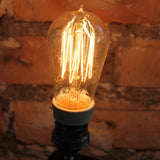 lot de 2 ampoules filament de carbonne facon Thomas Edison neuve ampoule longue