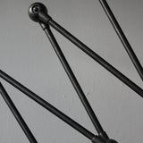 Jielde 5-arm polished graphite industrial workshop lamp