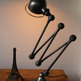Jielde 5-arm polished graphite industrial workshop lamp
