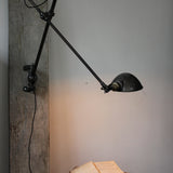 Rare Lampe O.C. White Industrielle fixation murale applique