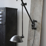 Rare Lampe O.C. White Industrielle fixation murale applique