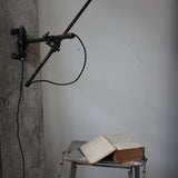 Rare Lampe O.C. White Industrielle fixation murale applique