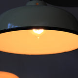 abat jour emaillee lampe industrielle blanc cassé