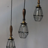 old industrial portable lamp from the USA, used in New York cellars