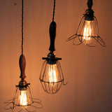 old industrial portable lamp from the USA, used in New York cellars