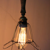 old industrial portable lamp from the USA, used in New York cellars