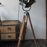 Vintage Richardson Hollywood cinema projector from the 1940s/50s, wooden tripod