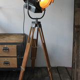 Vintage Richardson Hollywood cinema projector from the 1940s/50s, wooden tripod