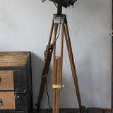 Projecteur de cinema Cremer Paris poli graphite trepied bois 6