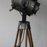Projecteur de cinema Cremer Paris poli graphite trepied bois 6
