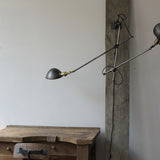 Rare Lampe O.C. White Industrielle fixation murale double applique