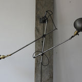Rare Lampe O.C. White Industrielle fixation murale double applique