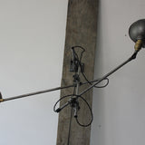 Rare Lampe O.C. White Industrielle fixation murale double applique