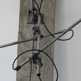 Rare Lampe O.C. White Industrielle fixation murale double applique