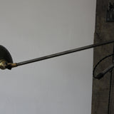 Rare Lampe O.C. White Industrielle fixation murale double applique