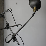 Rare Lampe O.C. White Industrielle fixation murale double applique
