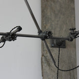 Rare Lampe O.C. White Industrielle fixation murale double applique