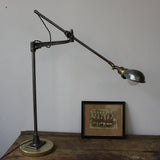 Rare Lampe bureau O.C. White Industrielle sur socle