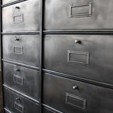 ancien grand meuble 20 casiers industriel a clapet Roneo 50/60