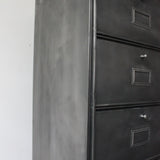 ancien grand meuble 20 casiers industriel a clapet Roneo 50/60