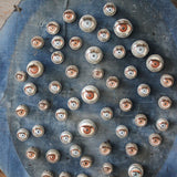 Napoleon III globe frame decorated with antique mechanical doll eyes