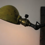 Rare OC White Industrial Wall-Mounted Lamp in original condition