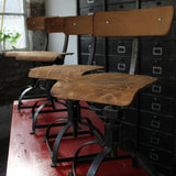 chaise atelier industrielle Bienaise metal et bois