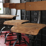 chaise atelier industrielle Bienaise metal et bois