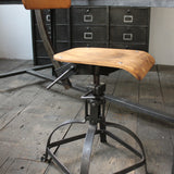 chaise atelier industrielle Bienaise metal et bois