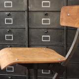 chaise atelier industrielle Bienaise metal et bois