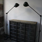 ancien meuble console 15 casiers industriel a clapet strafor 1950