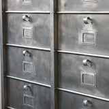 ancien meuble console 15 casiers industriel a clapet strafor 1950