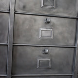 ancien meuble console 15 casiers industriel a clapet strafor 1950