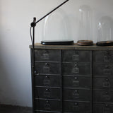 ancien meuble console 15 casiers industriel a clapet strafor 1950