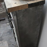 ancien meuble console 15 casiers industriel a clapet strafor 1950