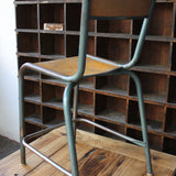 serie de 6 - ancienne Chaise haute d'ecole, laboratoire de biologie
