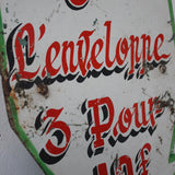 enseigne jeu forain "" 3 f l'enveloppe ""