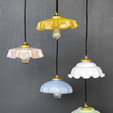 1 abat jour suspension so chic opaline lampe vintage