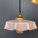 1 abat jour suspension so chic opaline lampe vintage