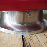 exit Lampe USA opaline rouge socle metal