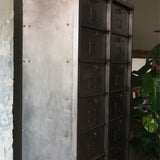 ancien grand meuble 20 casiers industriel strafor
