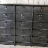 Meuble industriel à 15 clapets strafor 1950