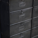 ancien meuble 10 casiers industriel a clapet roneo