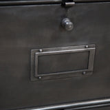 ancien meuble 10 casiers industriel a clapet roneo