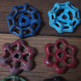 Lot of old factory valves, ideal as industrial drawer knobs