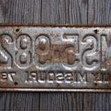 Ancienne plaque d'immatriculation americaine . Vintage USA