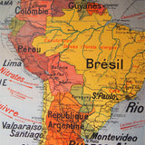 ancienne affiche scolaire Amerique du Sud