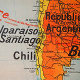 ancienne affiche scolaire Amerique du Sud