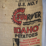 Vintage American potato sack, USA decor